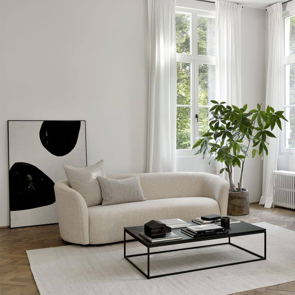 Ethnicraft Thin Black Coffee Table